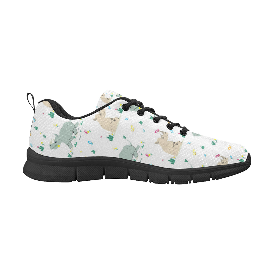 Cute Rhino pattern Women's Sneaker Shoes