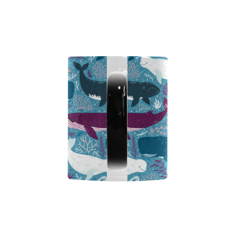 Whale design pattern Morphing Mug Heat Changing Mug
