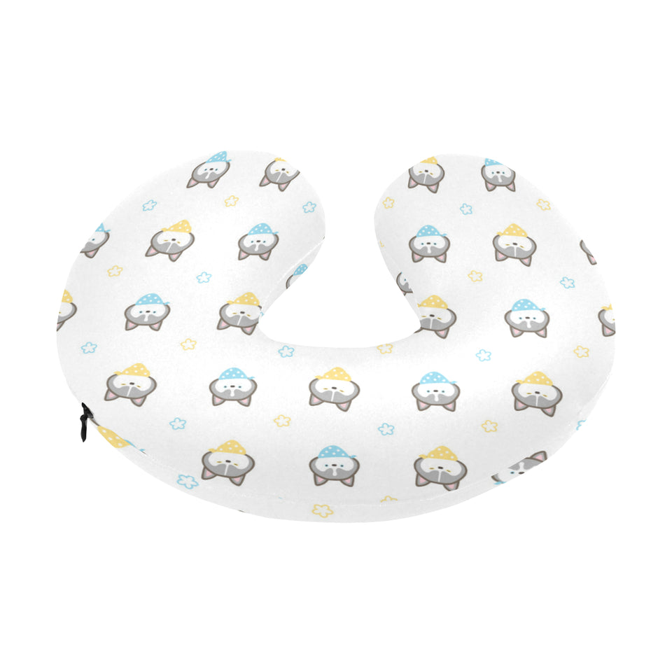 Cute Siberian Husky pattern U-Shaped Travel Neck Pillow