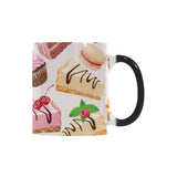 Cake cupcake sweets pattern Morphing Mug Heat Changing Mug