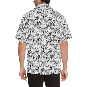 Greyhound Pattern Print Design 01 Men's All Over Print Hawaiian Shirt (Model T58)