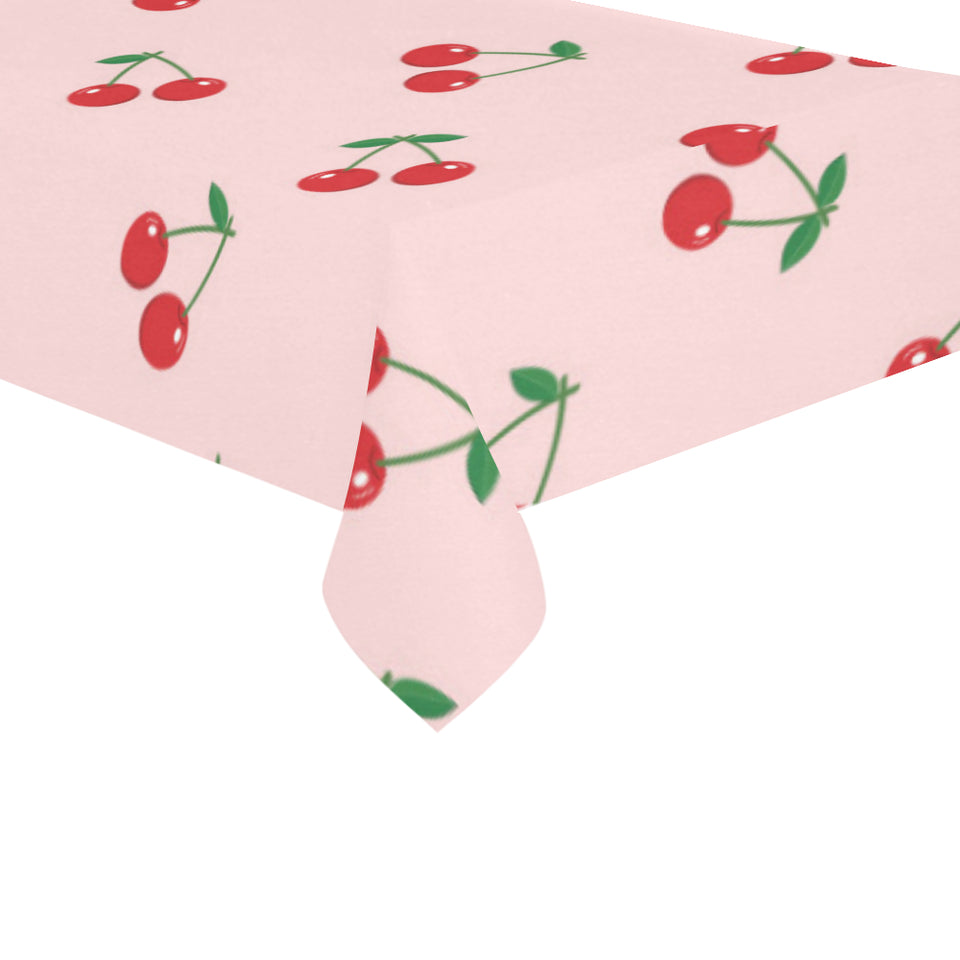 cherry pattern pink background Tablecloth