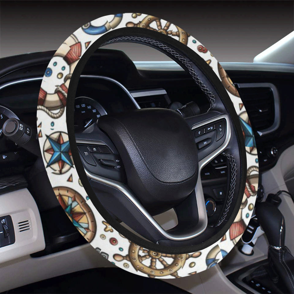 Cute nautical steering wheel anchor pattern Car Steering Wheel Cover