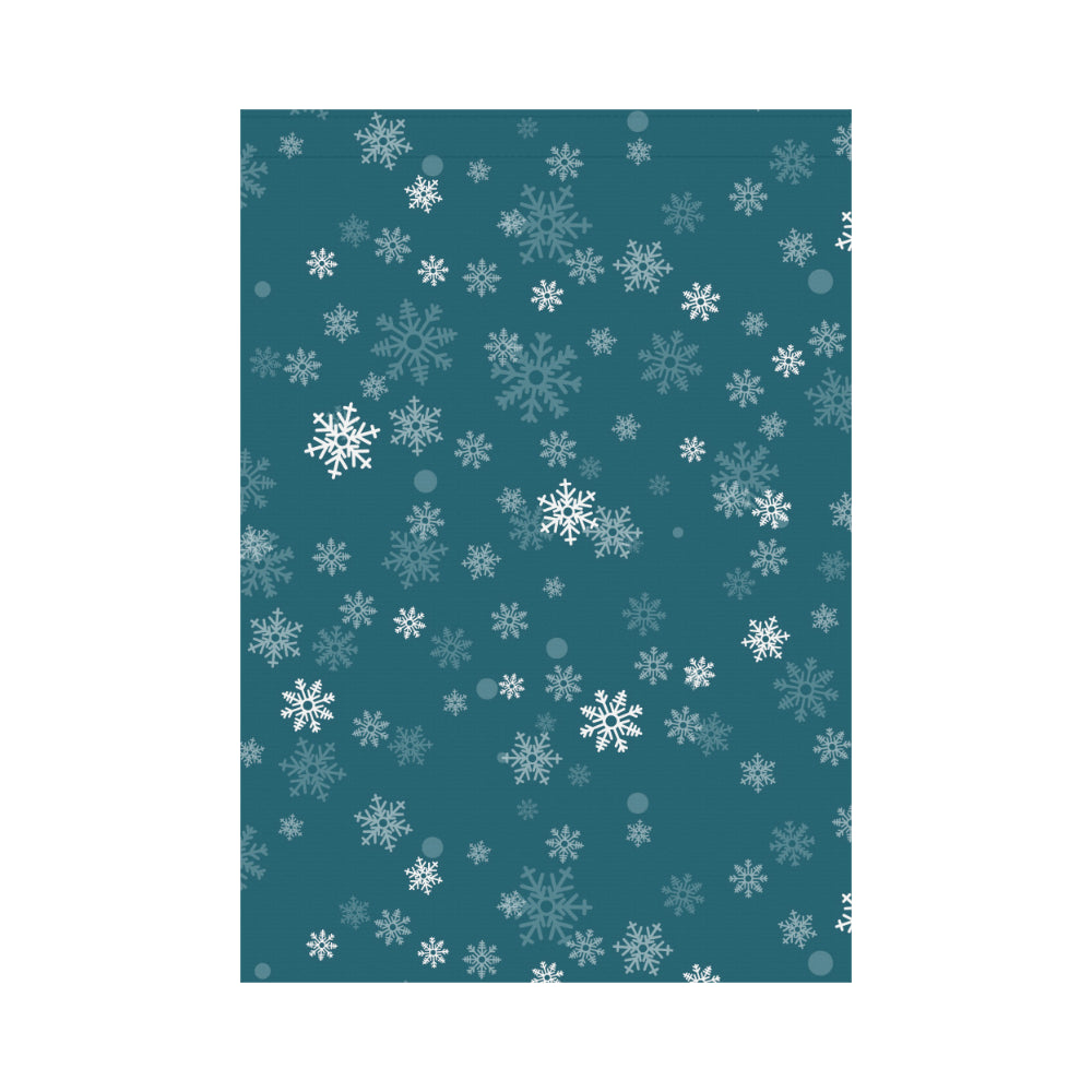 Snowflake pattern dark background House Flag Garden Flag