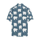 polar bear mother her child pattern Men's All Over Print Hawaiian Shirt