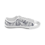 Guava tropical hand drawn pattern Men's Low Top Shoes White