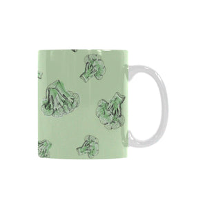 broccoli sketch pattern Classical White Mug (Fulfilled In US)