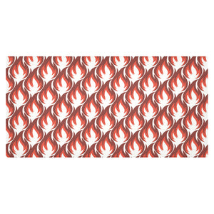 Fire flame symbol design pattern Tablecloth
