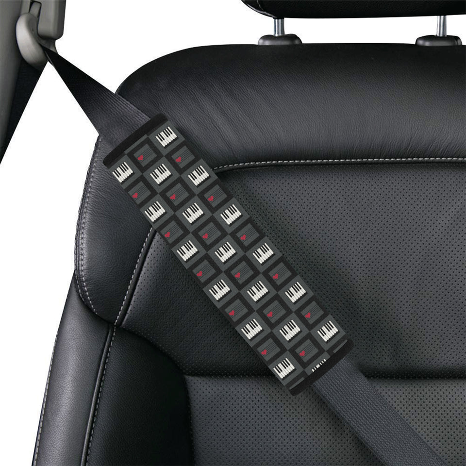 Piano Pattern Print Design 05 Car Seat Belt Cover