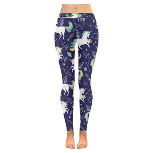 Hand drawn cute unicorn star planet Women's Legging Women's Legging Fulfilled In US