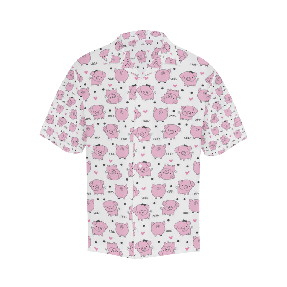 Pig Pattern Print Design 03 Men's All Over Print Hawaiian Shirt (Model T58)