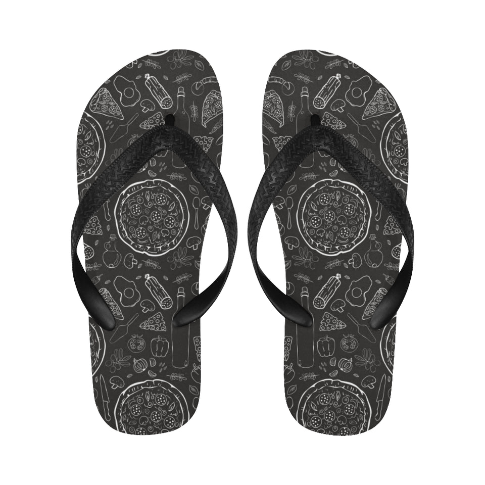 Pizza pattern Unisex Flip Flops