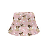 Cute unicorn pug pattern Unisex Bucket Hat