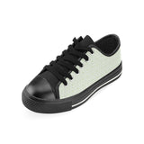 Cucumber pattern background Men's Low Top Canvas Shoes Black