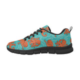 Octopus turquoise background Women's Sneaker Shoes
