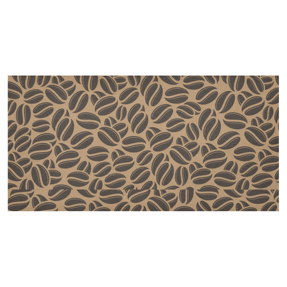 Coffee bean on brown background Tablecloth