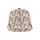 Peacock tropical flower pattern All Over Print Snapback Cap