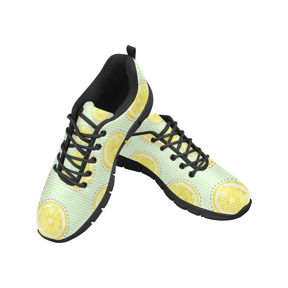 slice of lemon pattern Women's Sneaker Shoes