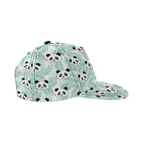 Panda pattern tropical leaves background All Over Print Snapback Cap