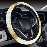 Bee honeycomb seamless design pattern Car Steering Wheel Cover