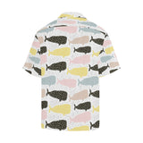 Whale dot pattern Men's All Over Print Hawaiian Shirt