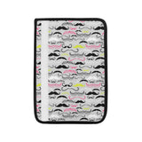 Mustache Beard Pattern Print Design 02 Car Seat Belt Cover