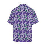 Eggplant Pattern Print Design 03 Men's All Over Print Hawaiian Shirt (Model T58)