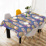 Sugar skull flower pattern Tablecloth