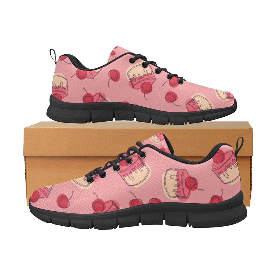 Cake cherry pattern Men's Sneaker Shoes