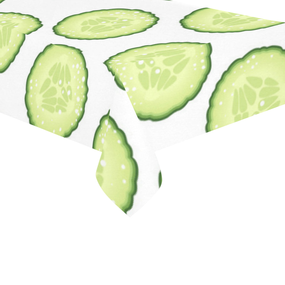 Cucumber slices pattern Tablecloth