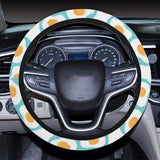 Fried Eggs Pattern Print Design 04 Car Steering Wheel Cover