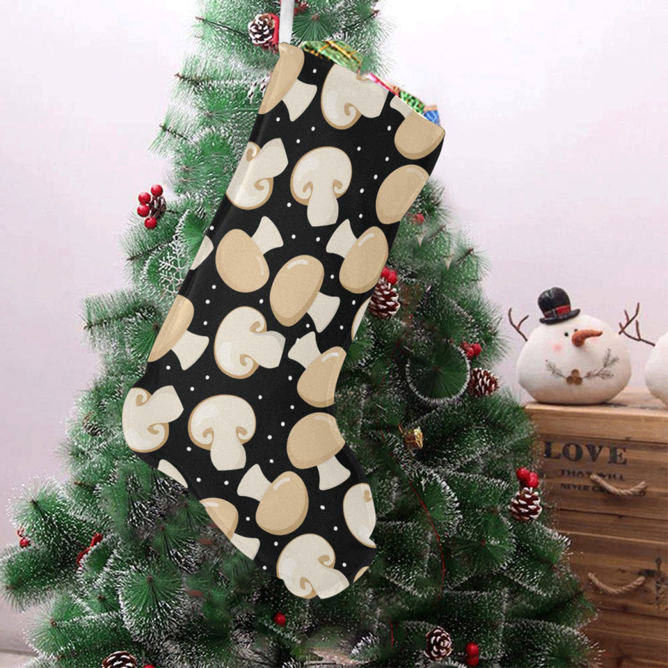 Champignon mushroom pattern Christmas Stocking