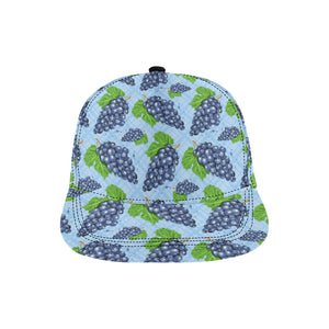 Watercolor grape pattern All Over Print Snapback Cap