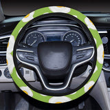 Fried Eggs Pattern Print Design 01 Car Steering Wheel Cover