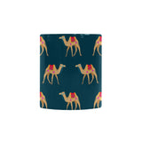 Camel pattern blue blackground Morphing Mug Heat Changing Mug