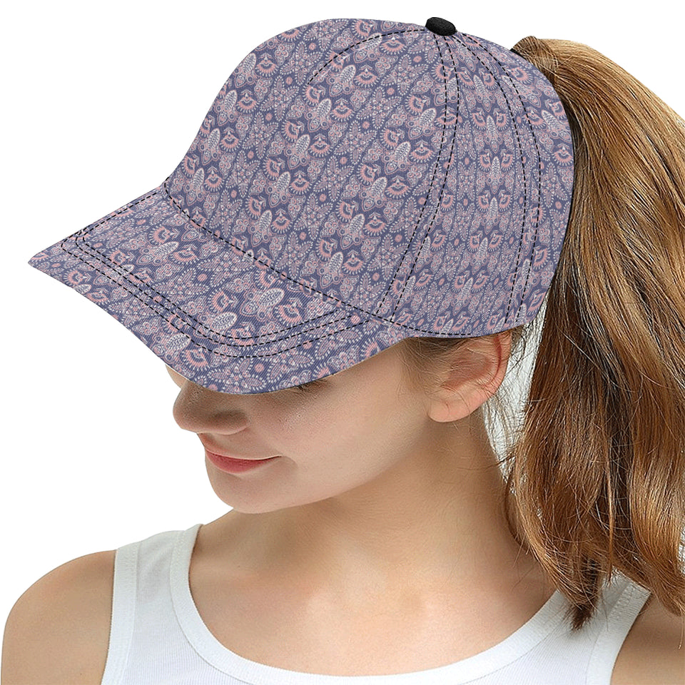 Indian Batik Style pattern All Over Print Snapback Cap