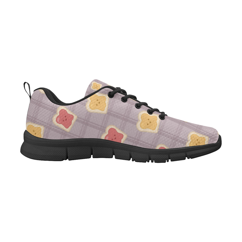 Bread Toast Pattern Print Design 05 Men's Breathable Sneakers ( Model 055)