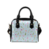 Watercolor Tulips pattern Shoulder Handbag