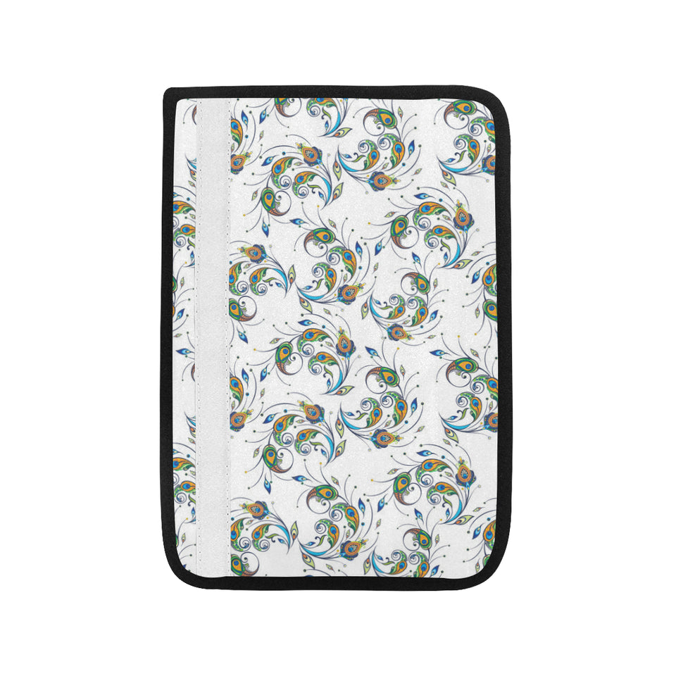 Peacock feather pattern Car Seat Belt Cover