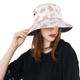 Pink sakura cherry blossom pattern Unisex Bucket Hat