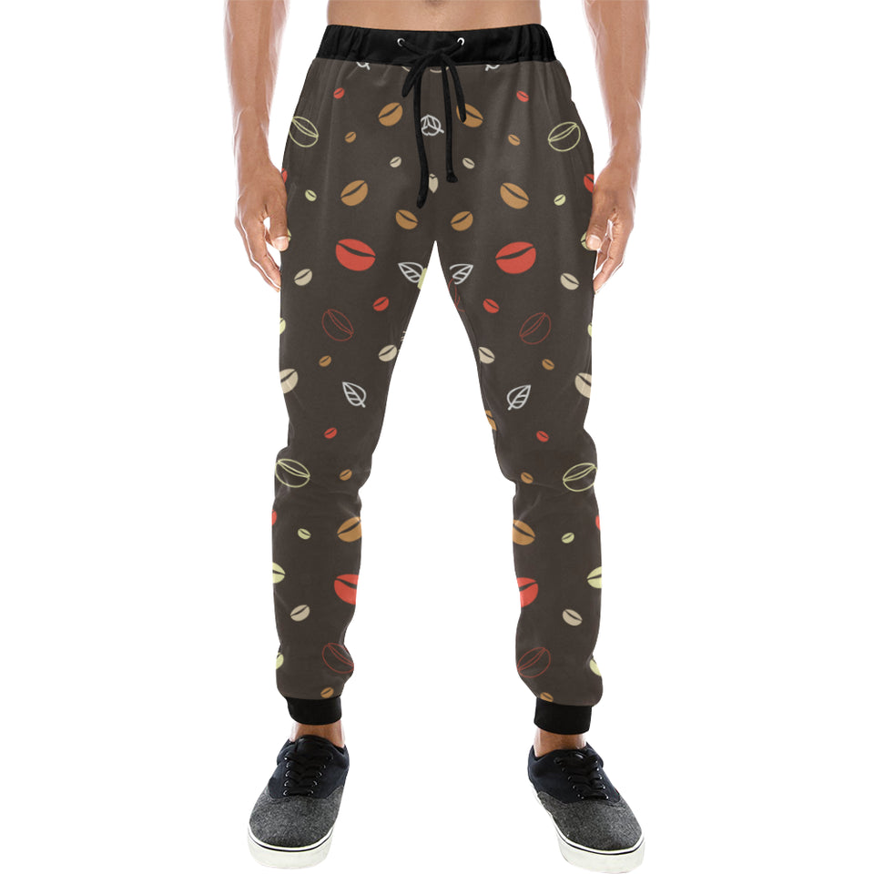 Coffee bean leave pattern Unisex Casual Sweatpants