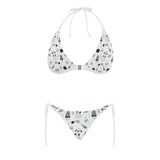 Hand drawn space elements space rocket star planet Sexy Bikinis Two-Piece Swimsuits