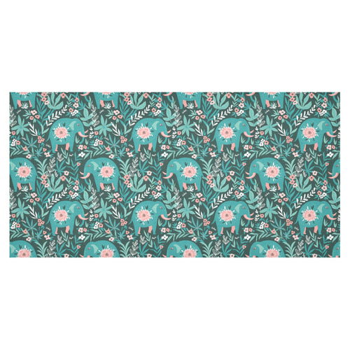 Elephants jungle pattern Tablecloth