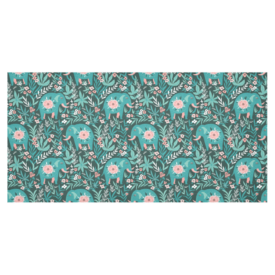 Elephants jungle pattern Tablecloth
