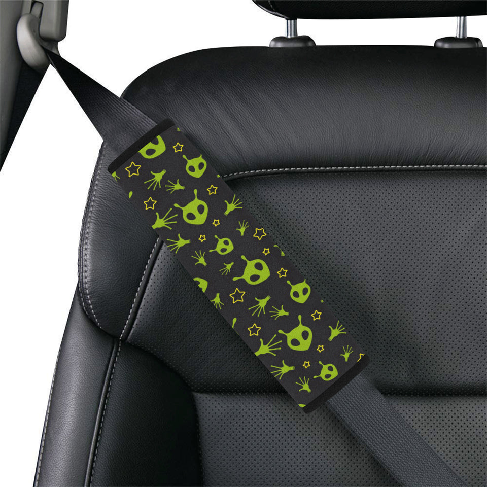Alien Pattern Print Design 02 Car Seat Belt Cover