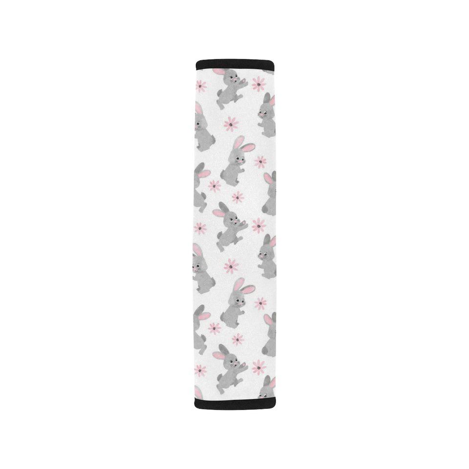 Watercolor cute rabbit pattern Car Seat Belt Cover