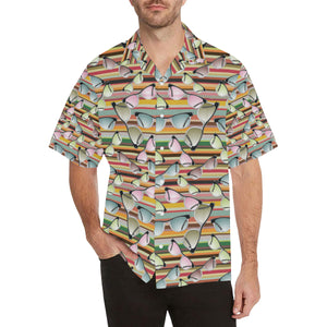 Sun Glasses Pattern Print Design 02 Men's All Over Print Hawaiian Shirt (Model T58)