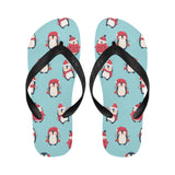 Cute penguin christmas  design pattern Unisex Flip Flops