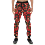 Tomato black background Unisex Casual Sweatpants