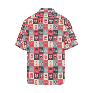 British Pattern Print Design 05 Men's All Over Print Hawaiian Shirt (Model T58)